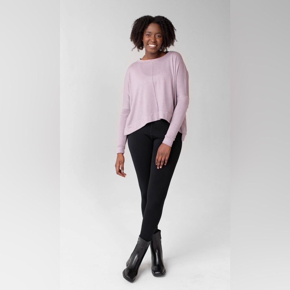 Savvi Sarah Lavender Crew Neck Sweater